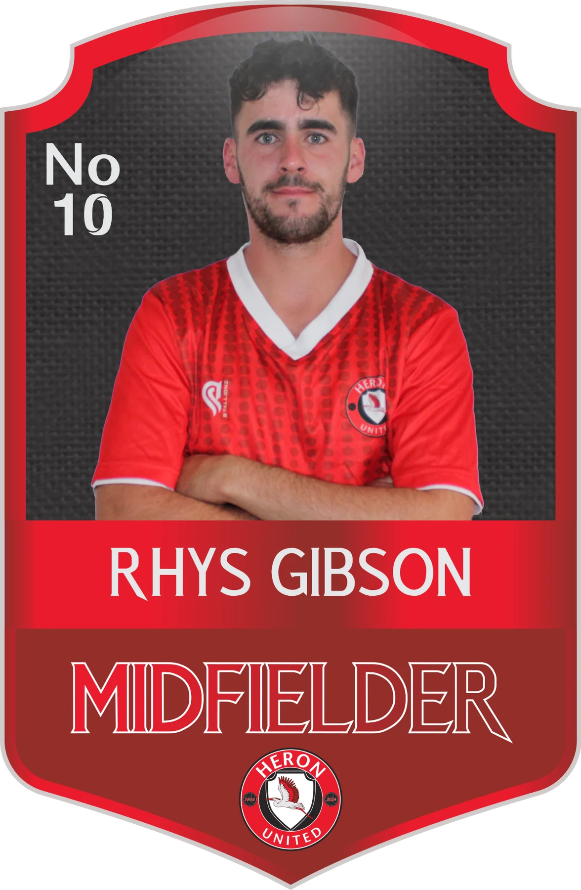 Rhys Gibson - Heron United Midfielder